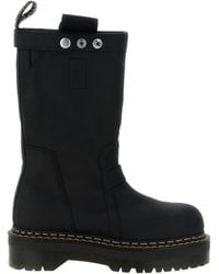 Rick Owens - X Dr. Martens Round Toe Slip-On Boots - Lyst