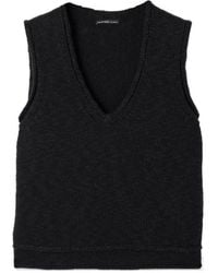 James Perse - Ribbed Cotton And Linen-Blend Tank - Lyst