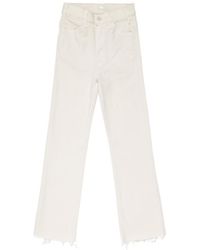 Mother - The Hustler Ankle Fray Bootcut Jeans - Lyst