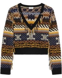 Celine - V-Neck Sweater - Lyst