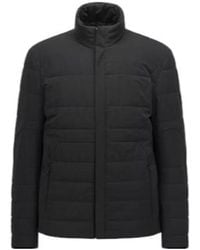 BOSS - Logo Patch Puffer Jacket - Lyst