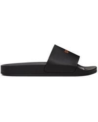 Off-White c/o Virgil Abloh - Logo Print Pool Slides - Lyst