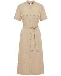 Twinset - Belted Button-Down Dress - Lyst