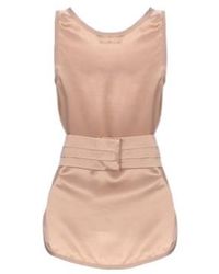 Max Mara - Satin Round-Neck Sleeveless Tank Top - Lyst
