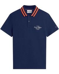 Tommy Hilfiger - Regular Fit Tipped Collar Jersey Polo Shirt - Lyst