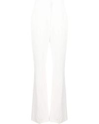 McQueen - High-Waist Flared Tailored Trousers - Lyst