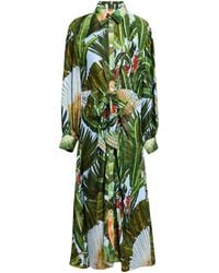 FARM Rio - Floral Printed Shirt Dress - Lyst