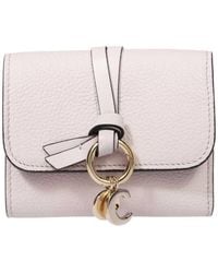 Chloé - Chloé Logo Plaque Tri-Fold Wallet - Lyst