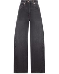 Brunello Cucinelli - Mid-Waisted Wide-Leg Jeans - Lyst