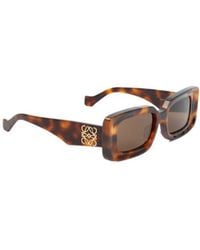 Loewe - Rectangle Frame Sunglasses - Lyst