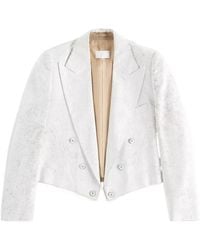 Maison Margiela - Bianchetto Double-Breasted Wool Blazer - Lyst
