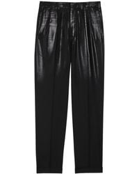 Maison Margiela - Coated Straight-Leg Wool Trousers - Lyst