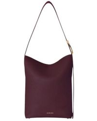 Anine Bing - Elly Grained-Leather Shoulder Bag - Lyst