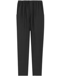 Saint Laurent - High Waist Straight Leg Pants - Lyst