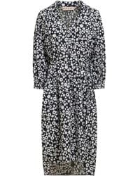 Marni - And Cotton Poplin Shirt Dress With Pop Fields Motif - Lyst