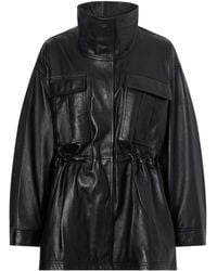 Rohe - Gathered Leather Jacket - Lyst