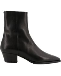 Aeyde - Baba Square-Toe Ankle Boots - Lyst