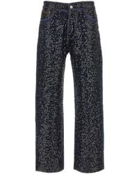 P.A.R.O.S.H. - Guff Sequin-Embellished Straight Jeans - Lyst