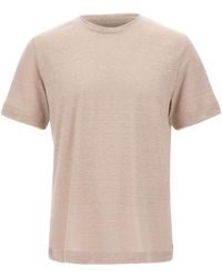Eleventy - Contrast Trim Short Sleeve T-Shirt - Lyst