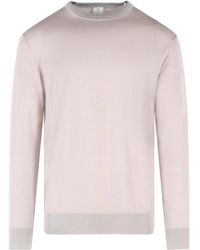 Eleventy - Ribbed-Knit Crewneck Jumper - Lyst