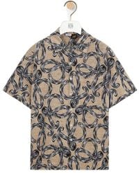 Loewe - Terry Jacquard Short Sleeve Shirt - Lyst
