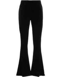 Ganni - Fashion Versatile Solid Color Velvet Casual Pants - Lyst