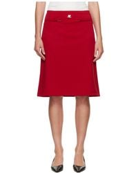 Courreges - Double-Knit Midi Skirt - Lyst