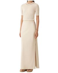 Fabiana Filippi - Side-Slit Midi Skirt - Lyst