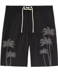 Palm Angels - Palms Printed Drawstring Swim Shorts - Lyst