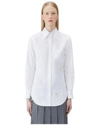 Thom Browne - Logo Patch Rwb Detailed Shirt - Lyst
