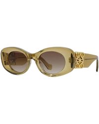 Loewe - Oval Frame Sunglasses - Lyst