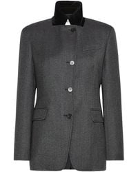 Max Mara - Weekend Single-Breasted Tweed Jacket - Lyst