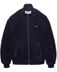 Prada - Zip-Up Fleece Jacket - Lyst