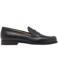 SCAROSSO - Austin Round Toe Loafers - Lyst
