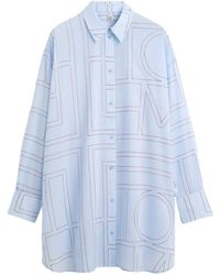 TOTEME - Embroidered Oversized Shirt - Lyst