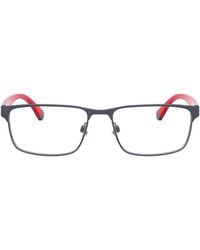 Emporio Armani - Two-Tone Embossed Logo Glasses - Lyst