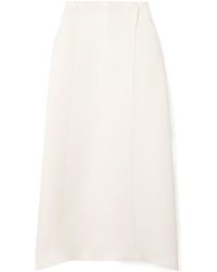 KHAITE - Flanged Detail Skirt - Lyst