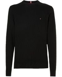 Tommy Hilfiger - Th Floral Word Round Neck Sweater - Lyst