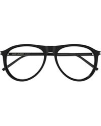 Saint Laurent - Eyewear Aviator Frame Glasses - Lyst