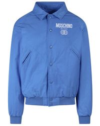 Moschino - Logo Printed Casual Jacket - Lyst