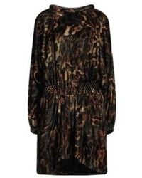 Isabel Marant - Leopard Print Velvet Long-Sleeve Dress - Lyst