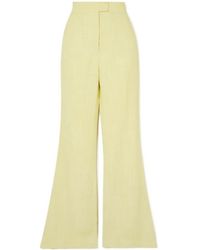 Galvan London - Wool Wide-Leg Pants - Lyst