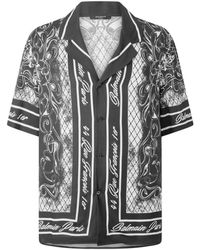 Balmain - Short-Sleeve Camp Collar Shirt - Lyst