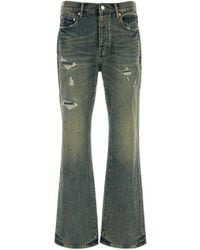 Purple Brand - Distressed Flared Jeans - Lyst
