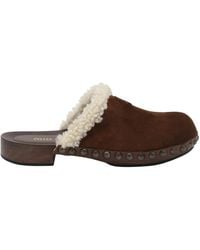 Miu Miu - Round-Toe Clogs - Lyst