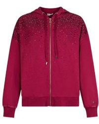 Liu Jo - Crystal Zip-Up Hoodie - Lyst