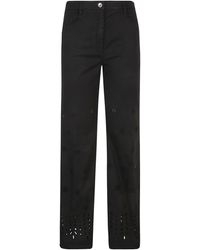 True Royal - Hollowed-Out Pattern Casual Pants - Lyst