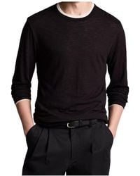 Vince - Slub Pima Cotton Double-Layer T-Shirt - Lyst