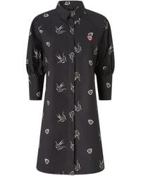 Pinko - Puff-Sleeve Shirt Dress - Lyst