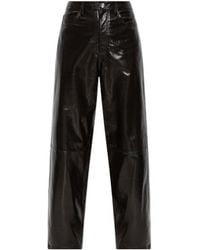 Rohe - Lacquer Baggy Leather Trousers - Lyst